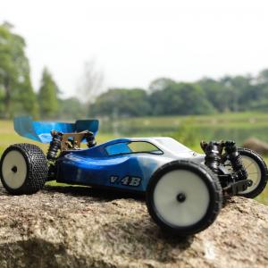 Vkarracing 1/10 Elektrisk 4WD Buggy borstlös terräng RC Bil med metall chassi